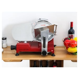 Professionele Rood Gravitationele Ham Slicer 220 mm - Dynasteel