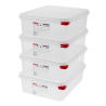 Voedselcontainer GN1/2 6,5L - Set van 4 - Araven - Fourniresto