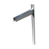 Adjustable Stainless Steel Square for Wall Shelves - L 400mm - Gastro M