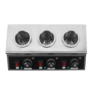 Chocoladeverwarmer Triple Dynasteel: Professionele elektrische bain-marie voor chocoladesaus