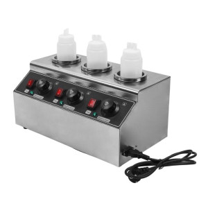 Chocoladeverwarmer Triple Dynasteel: Professionele elektrische bain-marie voor chocoladesaus