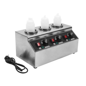 Triple Dynasteel Chocolate Warmer: Professional electric bain-marie for chocolate sauce