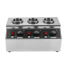 Chocoladeverwarmer Triple Dynasteel: Professionele elektrische bain-marie voor chocoladesaus