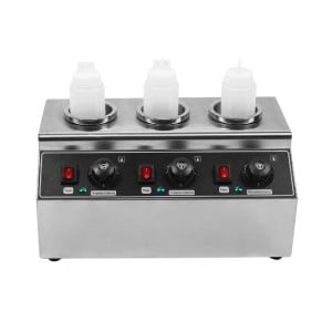 Chocoladeverwarmer Triple Dynasteel: Professionele elektrische bain-marie voor chocoladesaus