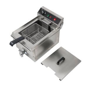 Professional Deep Fryer 13L with Stainless Steel Drain - Dynasteel