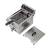 Professional Deep Fryer 13 L 3000 W with Drain - Stainless Steel