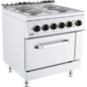 Professionele oven 700 met elektrische oven - 4 kookplaten - CombiSteel