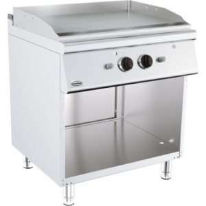 Plancha op Gas Chroom op Kast - Serie 700 - 800 mm - CombiSteel