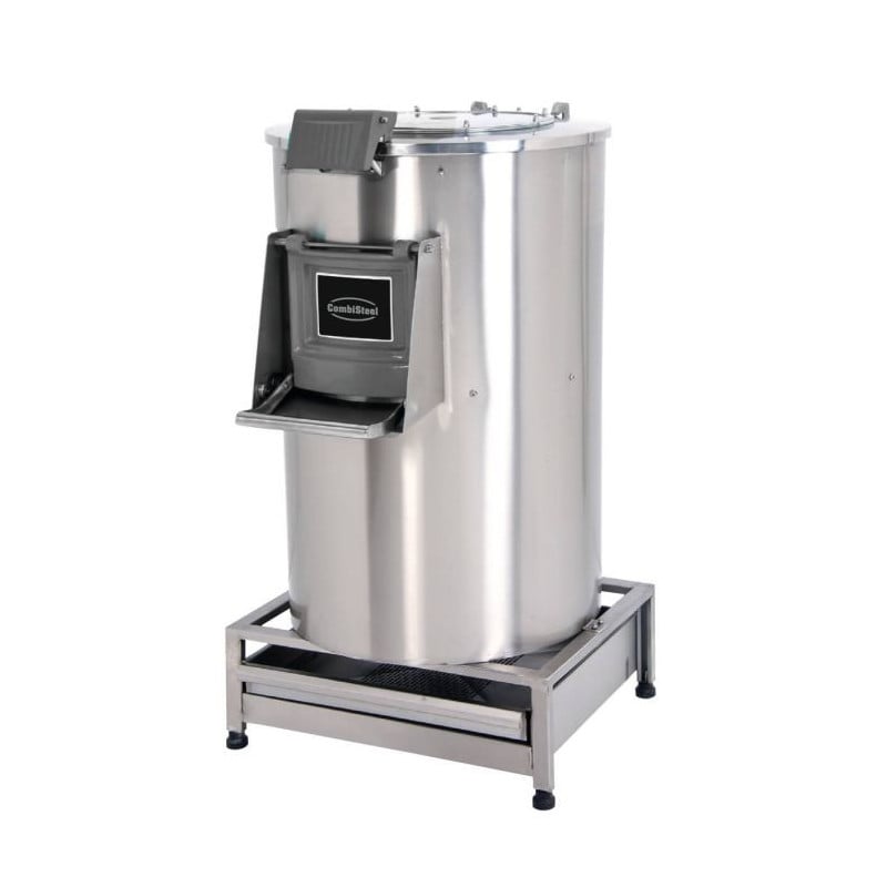 Aardappelschilmachine met filter - 50 kg - CombiSteel