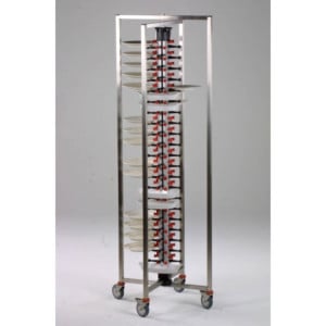 Folding Plate Rack Trolley - 60 Levels - CombiSteel