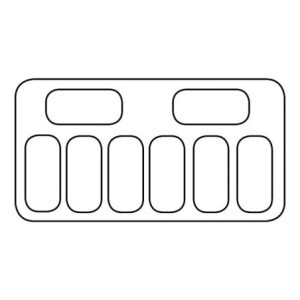 IJs Vitrine - Statisch - 8 x 5 L - CombiSteel