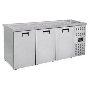 3-Door Beer Cooler - Right Tap - CombiSteel