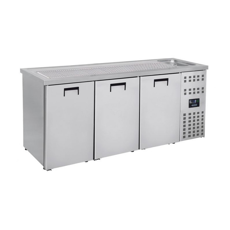 3-Door Beer Cooler - Right Tap - CombiSteel