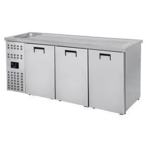 3-Door Beer Cooler - Left Tap - CombiSteel