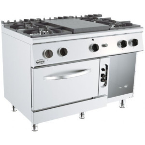 Professional Oven 700 - 4 Burners and Gas Oven - CombiSteel