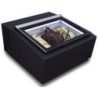 Black Countertop Ice Cream Display - Static - 3 x 5 L - Customer Side - CombiSteel