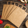 Kraft Tote Bag 26 x 14 x 33 cm - Pack of 250 - Dynasteel