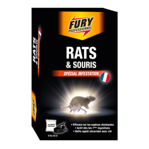 Köderbox mit Einzeldosisbeuteln für Ratten und Mäuse - Packung mit 7