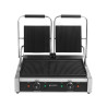 Grill Panini Double - Geribbelde Platen - Dynasteel