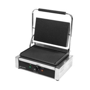 Grill Panini Pro 2200 W Geribbeld 340x220 mm Inox