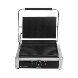 Grill Panini Pro 2200 W Geribbeld 340x220 mm Inox