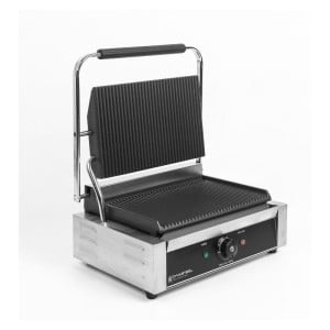 Grill Panini Pro 2200 W Geribbeld 340x220 mm Inox