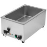 Bain-Marie Pro GN 1/1 20 L 1200 W Inox met Aftap