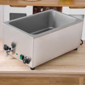 Bain-Marie Pro GN 1/1 20 L 1200 W Edelstahl mit Ablass
