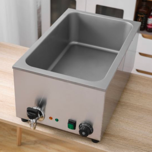 Bain-Marie Pro GN 1/1 20 L 1200 W Edelstahl mit Ablass