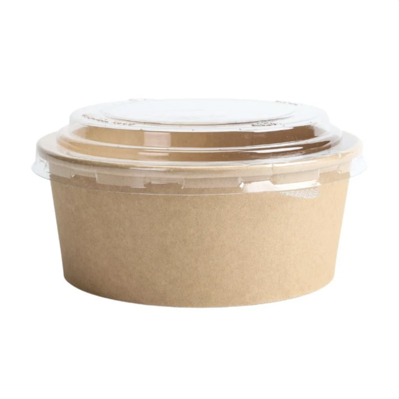 Kraft Salad Bowl with PET Lid - 750 ml - Pack of 300