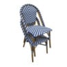 Chaise Style Parisien en Rotin Bleu - Lot de 2 - Bolero