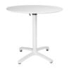 Table Pliante Ronde en PP - 800 mm - Blanche - Bolero