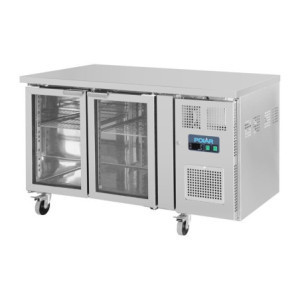 Refrigerated Table with 2 Glass Doors - 205 L - Polar