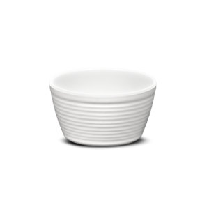 Weißer gewellter Ramekin - 120 ml - Pujadas