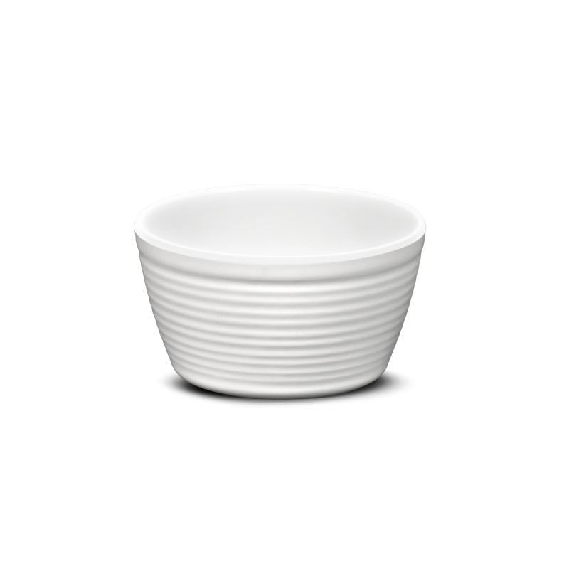 Weißer gewellter Ramekin - 120 ml - Pujadas Weißer gewellter Ramekin - 120 ml - Pujadas