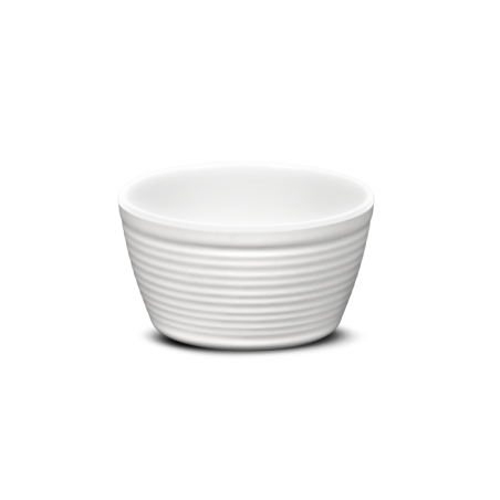 Weißer gewellter Ramekin - 120 ml - Pujadas