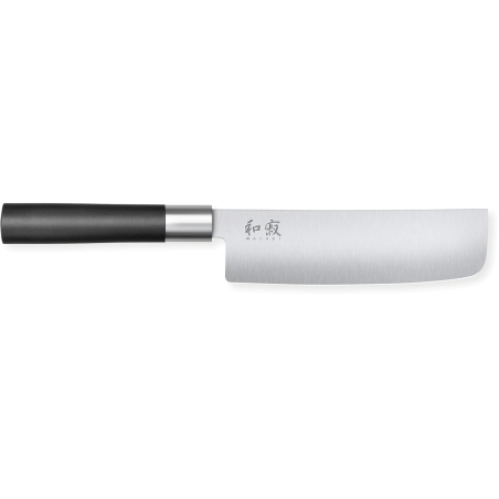 Nakiri Wasabi Black Knife 16.5 cm - Exceptional cutting quality, tradition and modernity, brand KAI.
