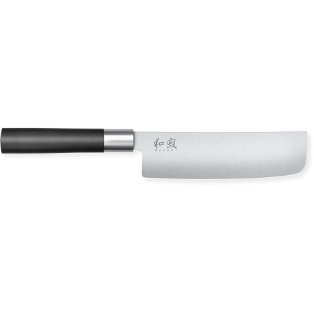Nakiri Messer Wasabi Black 16,5 cm - Außergewöhnliche Schneidqualität, Tradition und Moderne, Marke KAI.
