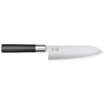 Santoku mes Kai Wasabi Black 16,5 cm - Nauwkeurig en veelzijdig snijden