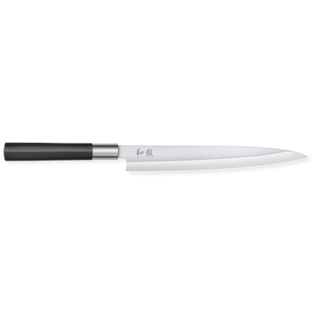 Couteau Yanagiba Wasabi Black 21 cm KAI - Découpe précise pour poissons, sushis et sashimis