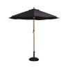 Parasol Zwart Rond Ø 2,5 M - Bolero - Fourniresto