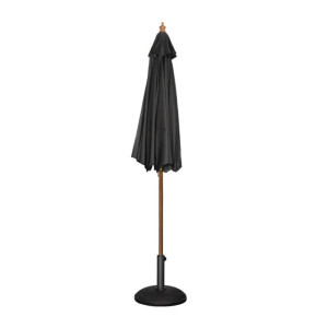 Parasol Zwart Rond Ø 2,5 M - Bolero - Fourniresto