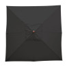 Square Black Parasol - L 2500mm - Bolero