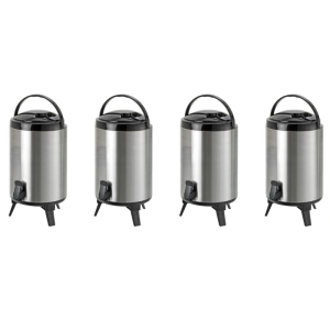 Set van 4 Thermos Drankendispensers - 9 Liter | DynasteelProfessionele thermos drankendispensers - 9L | D