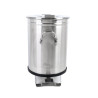 Edelstahl-Mülleimer mit Pedal - 50 L - Dynasteel