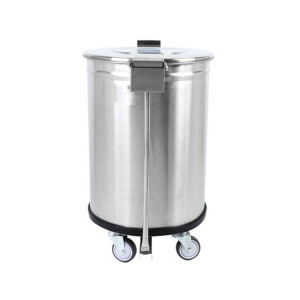 Edelstahl-Mülleimer mit Pedal - 50 L - Dynasteel