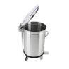 Edelstahl-Mülleimer mit Pedal - 50 L - Dynasteel