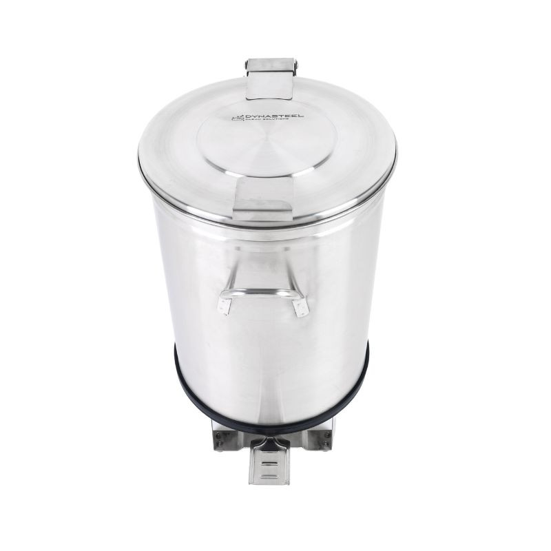 Edelstahl-Mülleimer mit Pedal - 50 L - Dynasteel