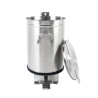 Edelstahl-Mülleimer mit Pedal - 50 L - Dynasteel