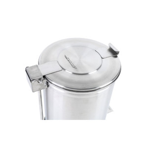 Stainless Steel Trash Can with Pedal - 50 L - Dynasteel